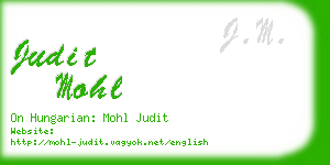judit mohl business card